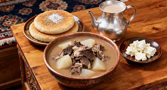 stewed turnips and beef--Tibetan food