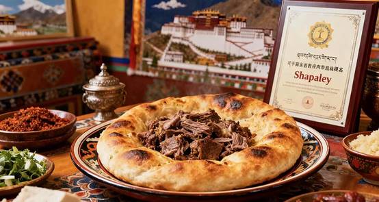 Shapaley bread, traditional Tibetan food