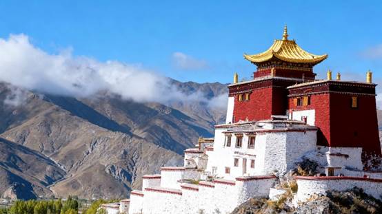 Yungbulakang Temple (Palace) in Shigatse Prefecture, Central Tibet