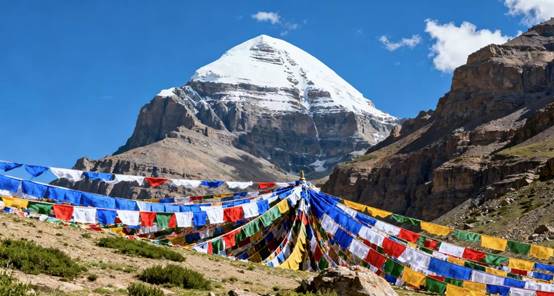 Kailash tours--Prayer flags are the sacred icon of the majestic Tibetan ambiance